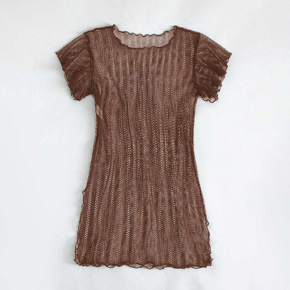 Crochet Mesh Women Cover Up