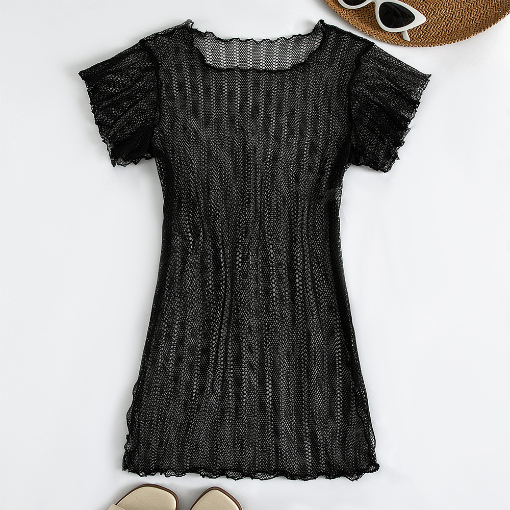 Crochet Mesh Women Cover Up