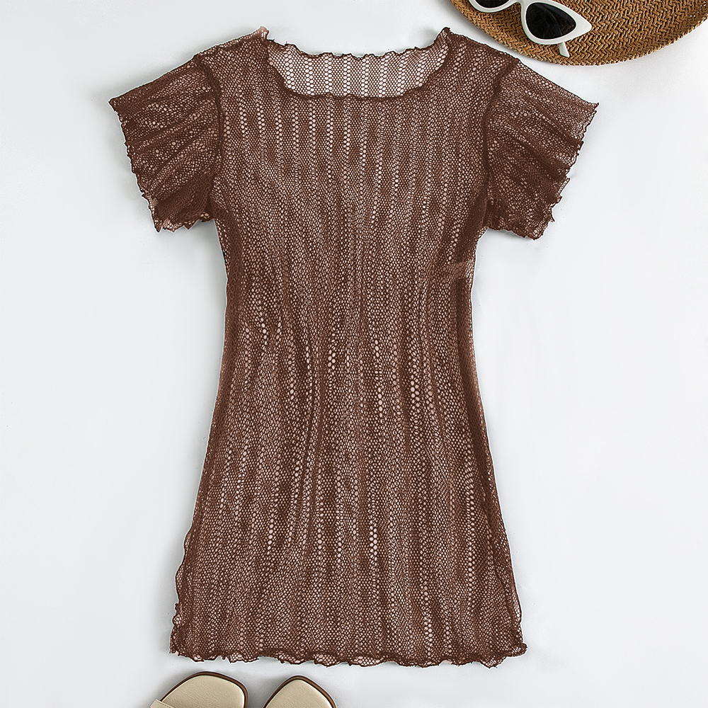 Crochet Mesh Women Cover Up