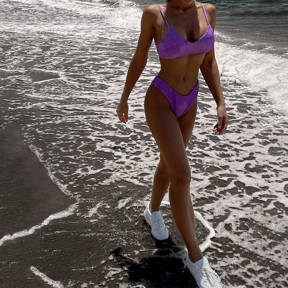 Ruched Triangle Bikini Set