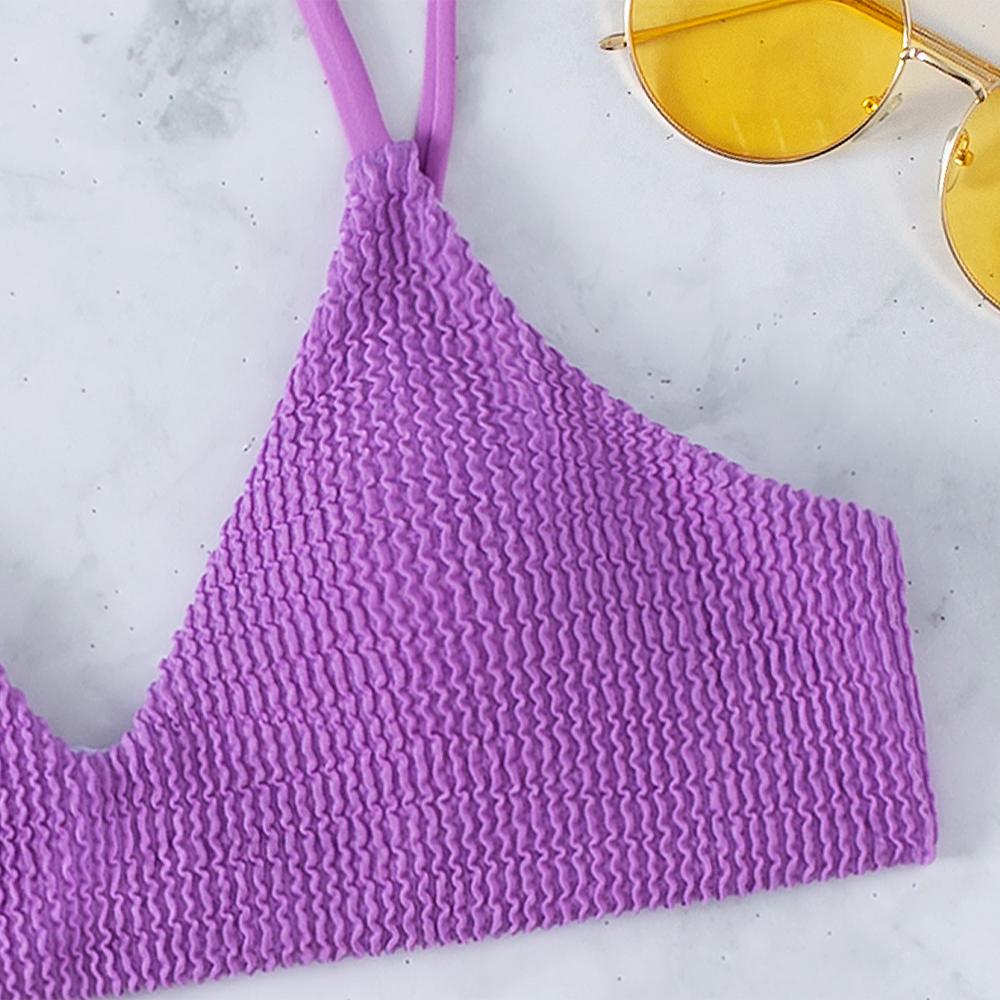 Ruched Triangle Bikini Set