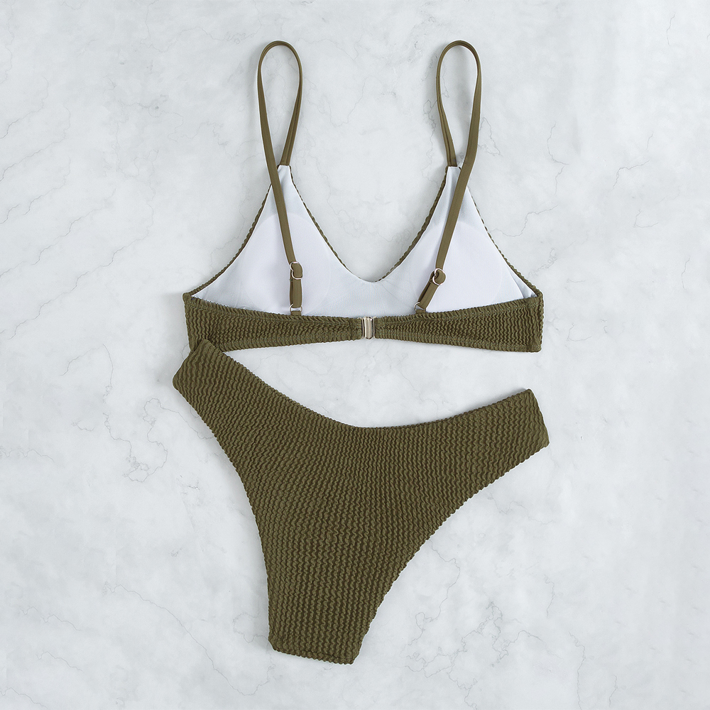Ruched Triangle Bikini Set