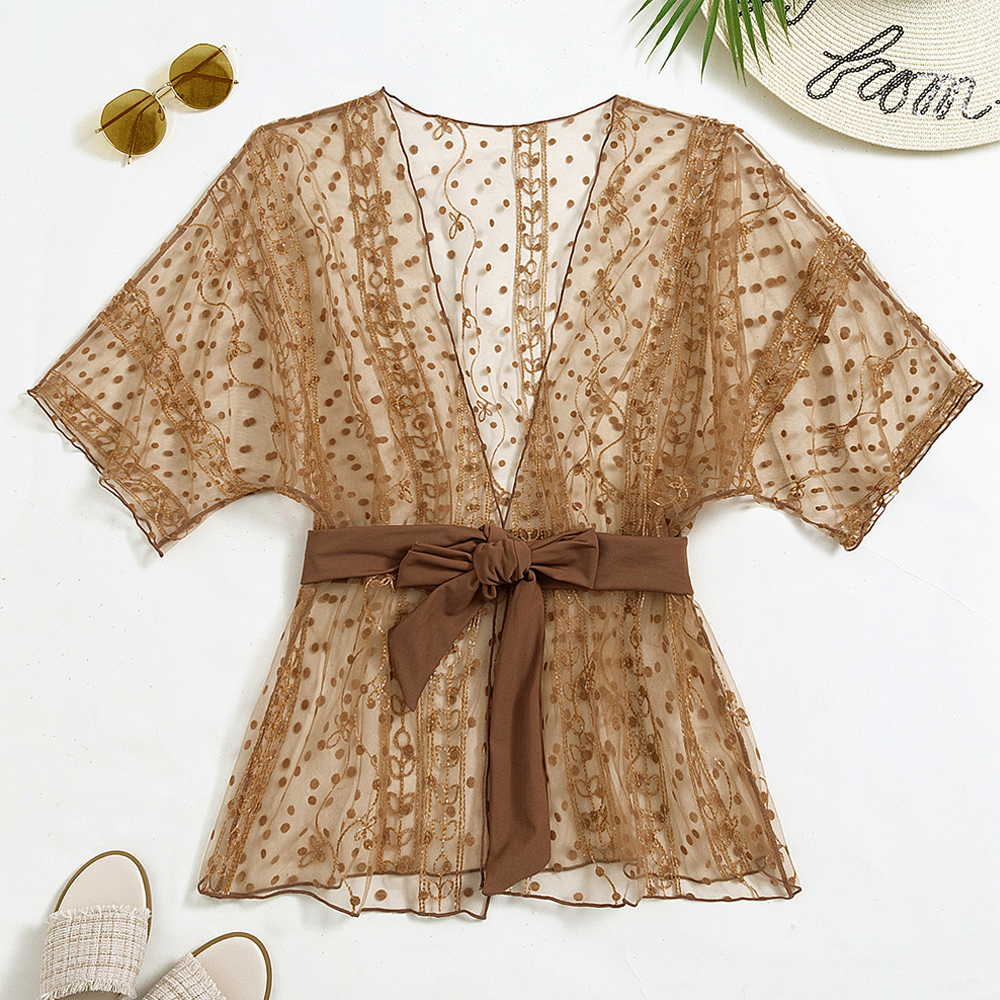 Polka Dot Short Style Blouse